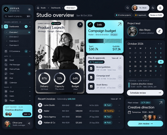 admin dashboard